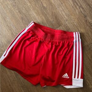Adidas Red & White Athletic Shorts sz Med